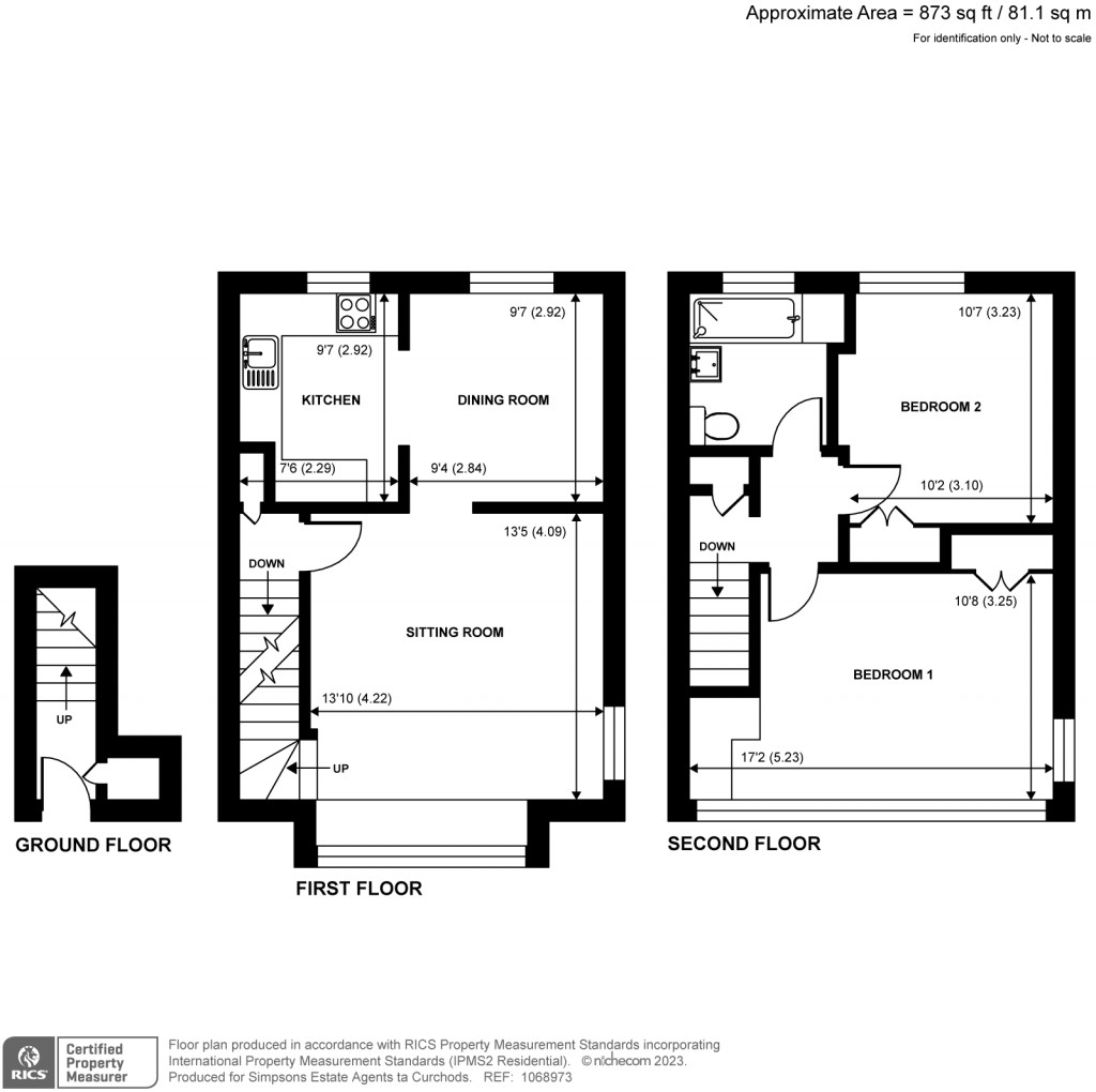 Floorplans For Perryfield Way, Richmond, TW10