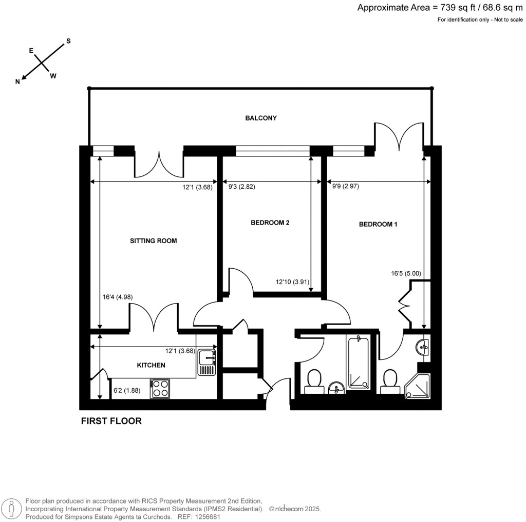 Floorplans For Regatta House, 32 Twickenham Road, Teddington, TW11