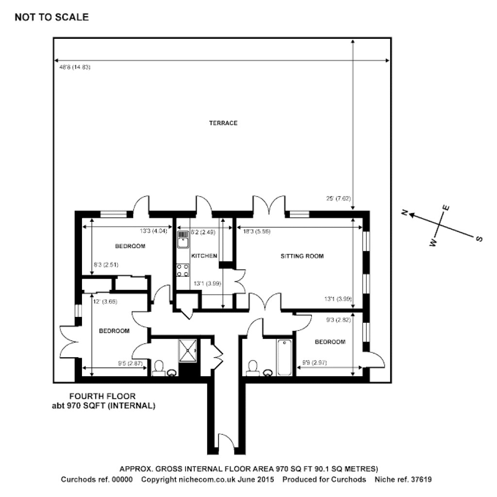 Floorplans For Garland House, Royal Quarter,, Seven Kings Way, KT2