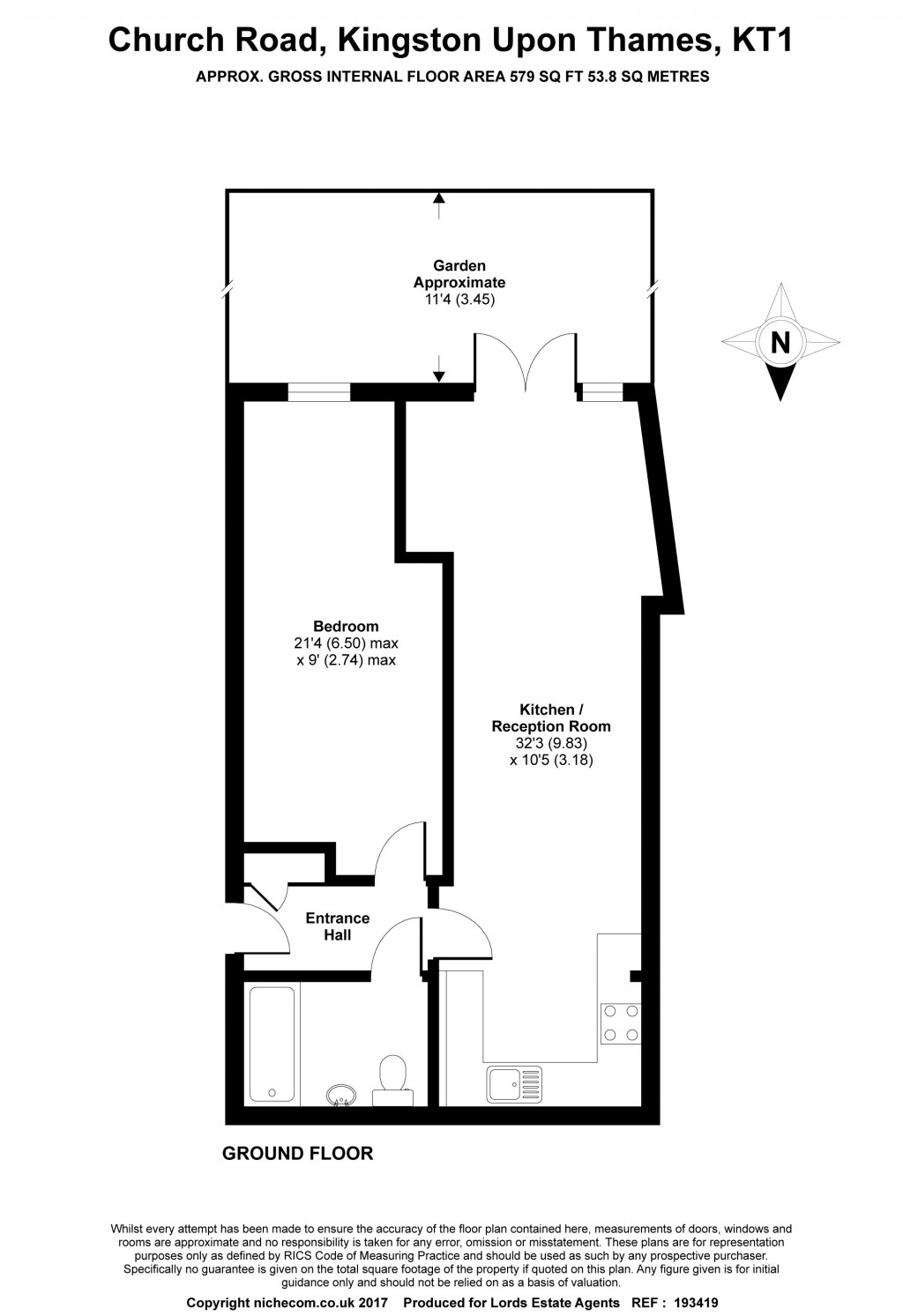 Floorplans For Church Road, Kington Upon Thames