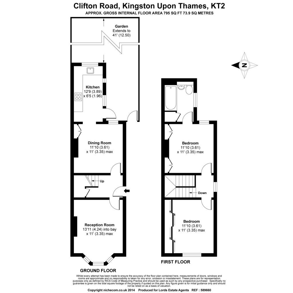 Floorplans For Clifton Road, Kingston, KT2