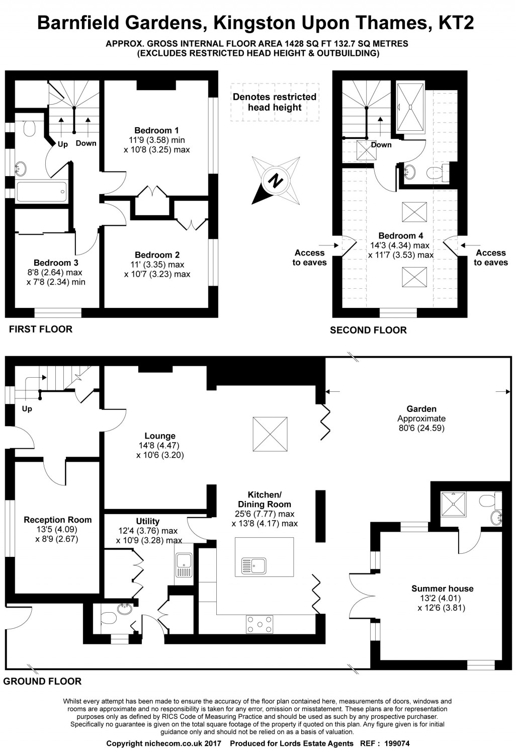 Floorplans For Barnfield Gardens, Kingston Upon Thames, KT2