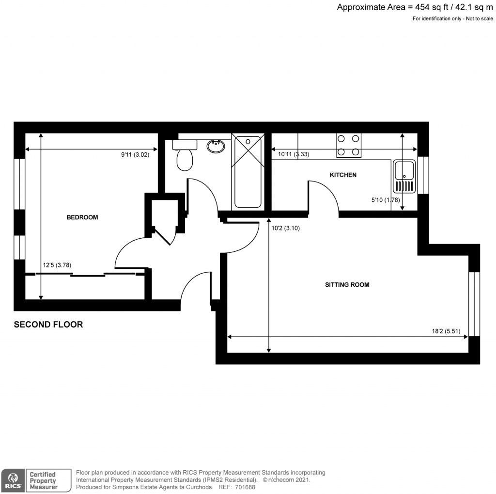 Floorplans For Offers Court, Winery Lane, Kingston Upon Thames, KT1
