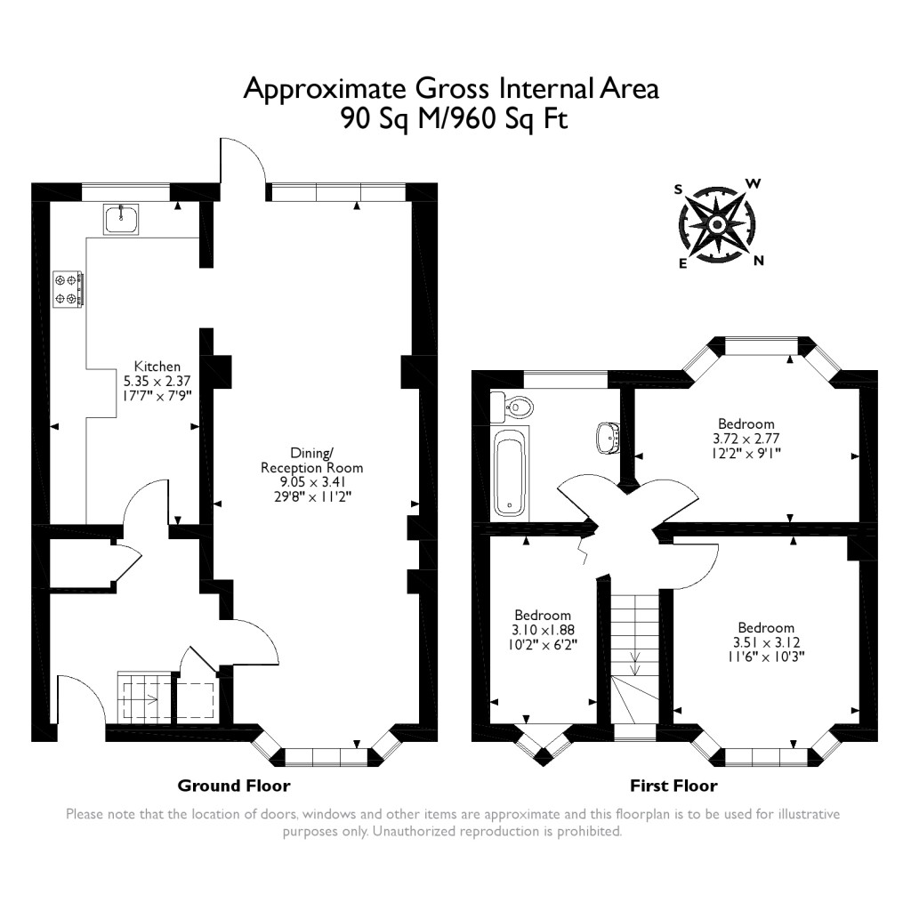 Floorplans For Cardinal Avenue, Kingston Upon Thames