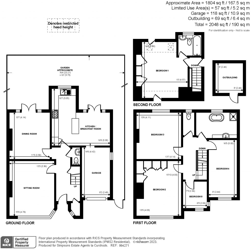 Floorplans For Manor Drive North, New Malden, KT3