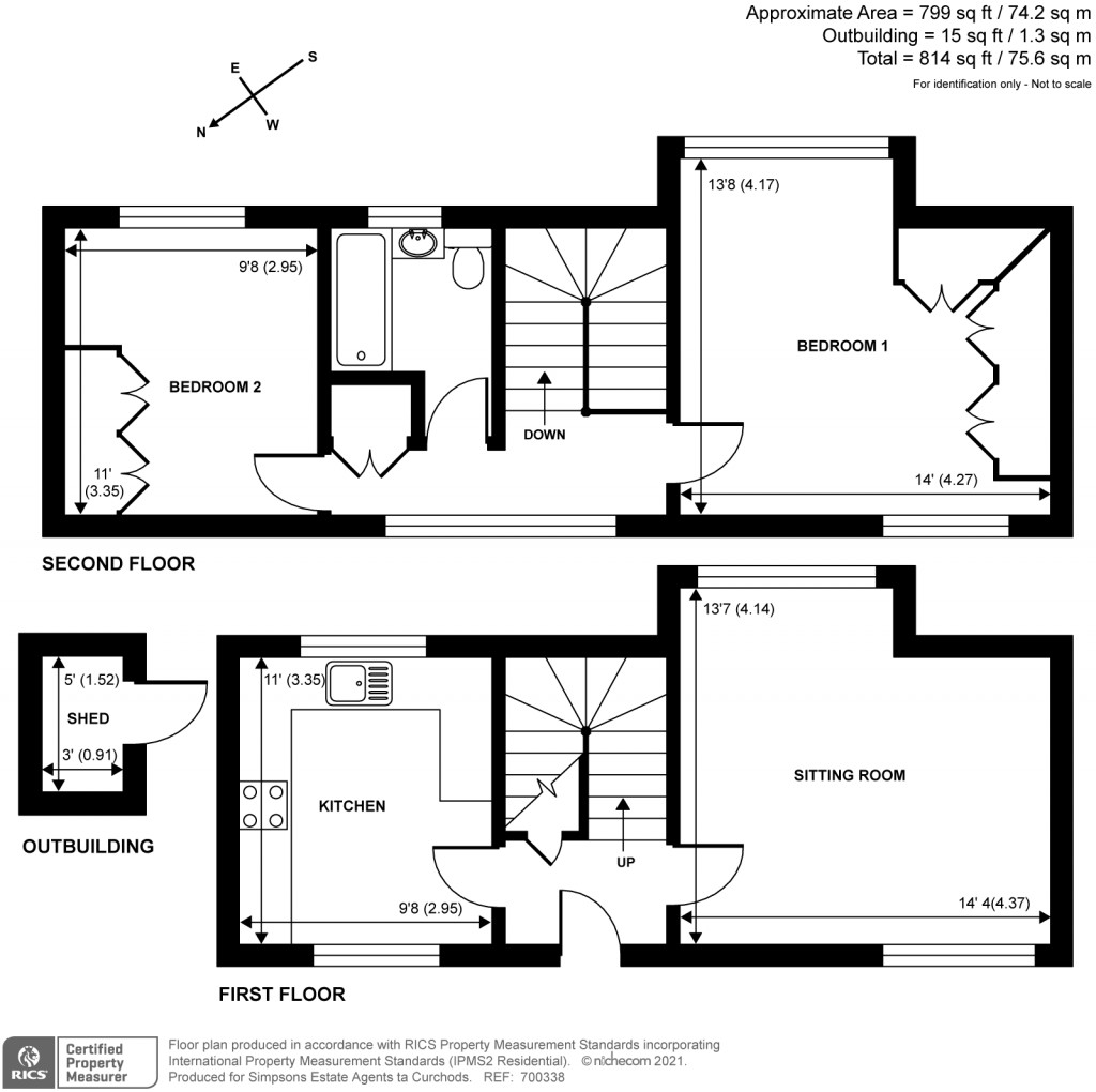 Floorplans For Ashburnham Road, Ham