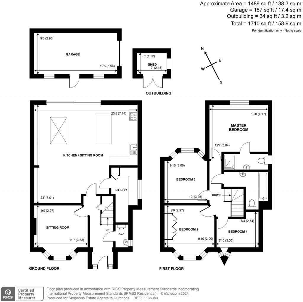 Floorplans For Cardinal Avenue, Kingston Upon Thames, KT2