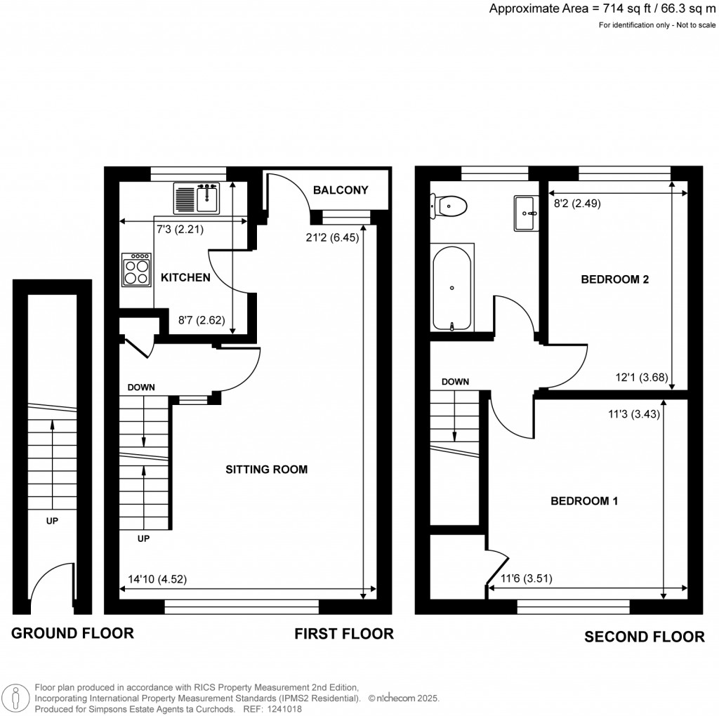 Floorplans For Park Court, Park Road, New Malden, KT3