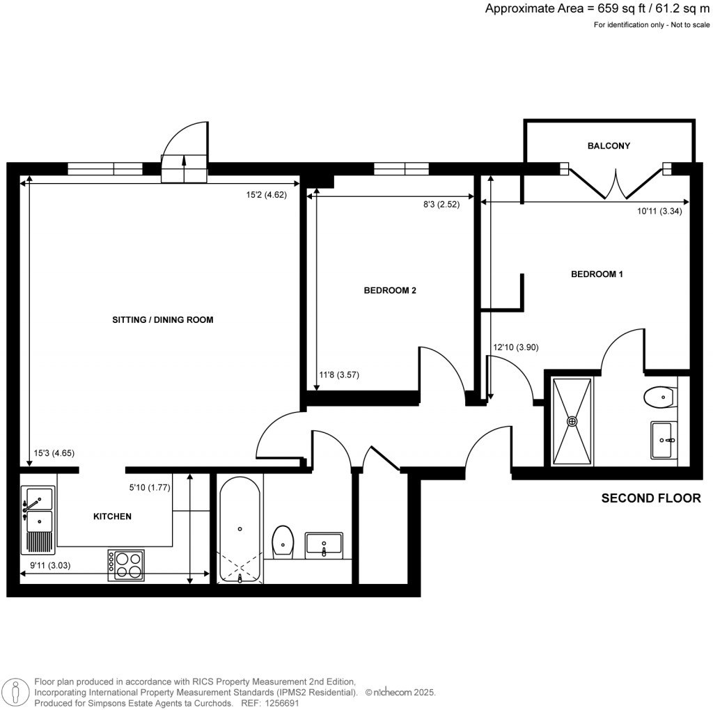 Floorplans For King's Penny House, Richmond Road, Kingston upon Thames, KT2