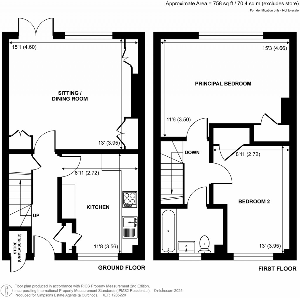 Floorplans For Waights Court, Acre Road, Kingston Upon Thames, KT2