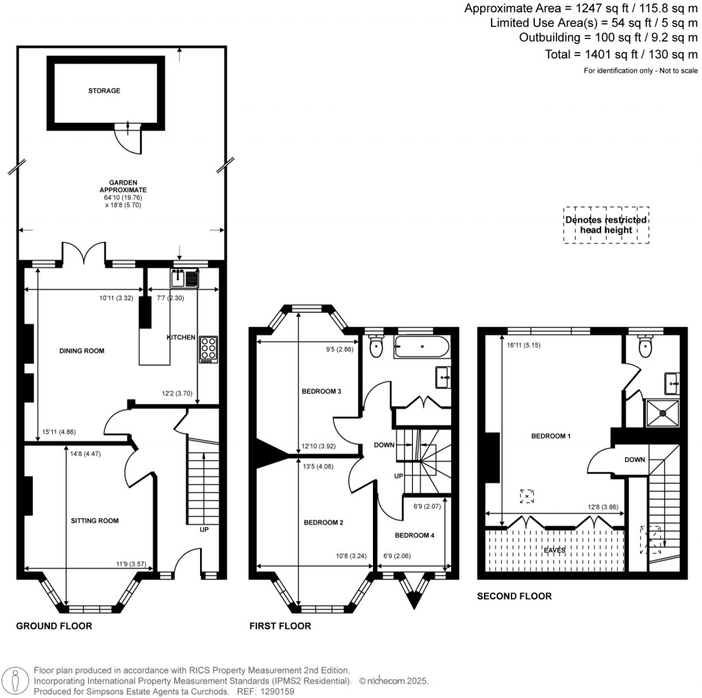 Floorplans For Barnfield Avenue, Kingston Upon Thames, KT2