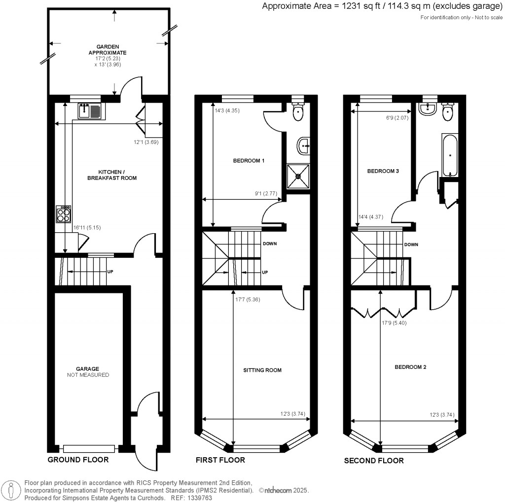 Floorplans For St. James Close, New Malden