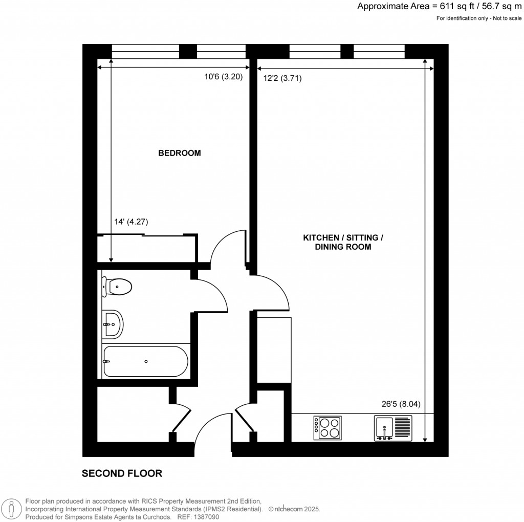 Floorplans For Pump House Crescent, Brentford