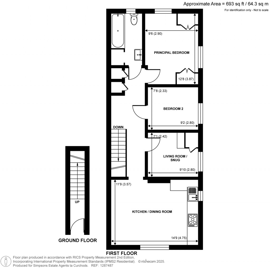 Floorplans For Grove Lane, Kingston Upon Thames