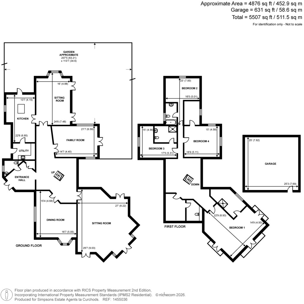 Floorplans For Hersham, Surrey