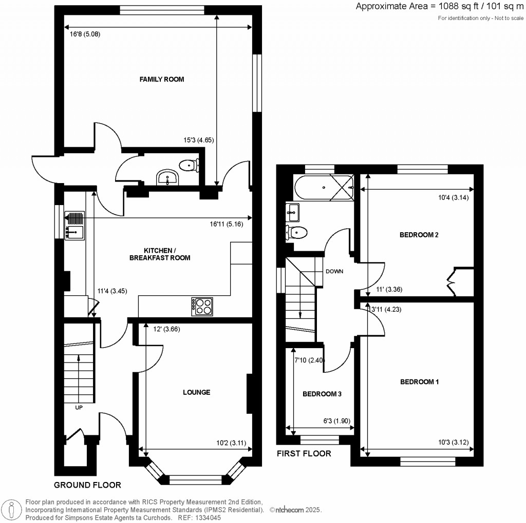 Floorplans For New Haw, Addlestone, Surrey