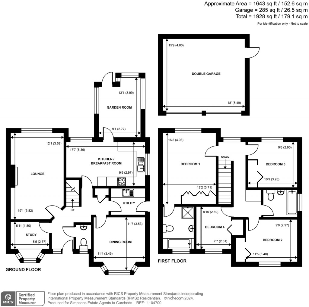 Floorplans For Fullmer Way, Woodham, KT15
