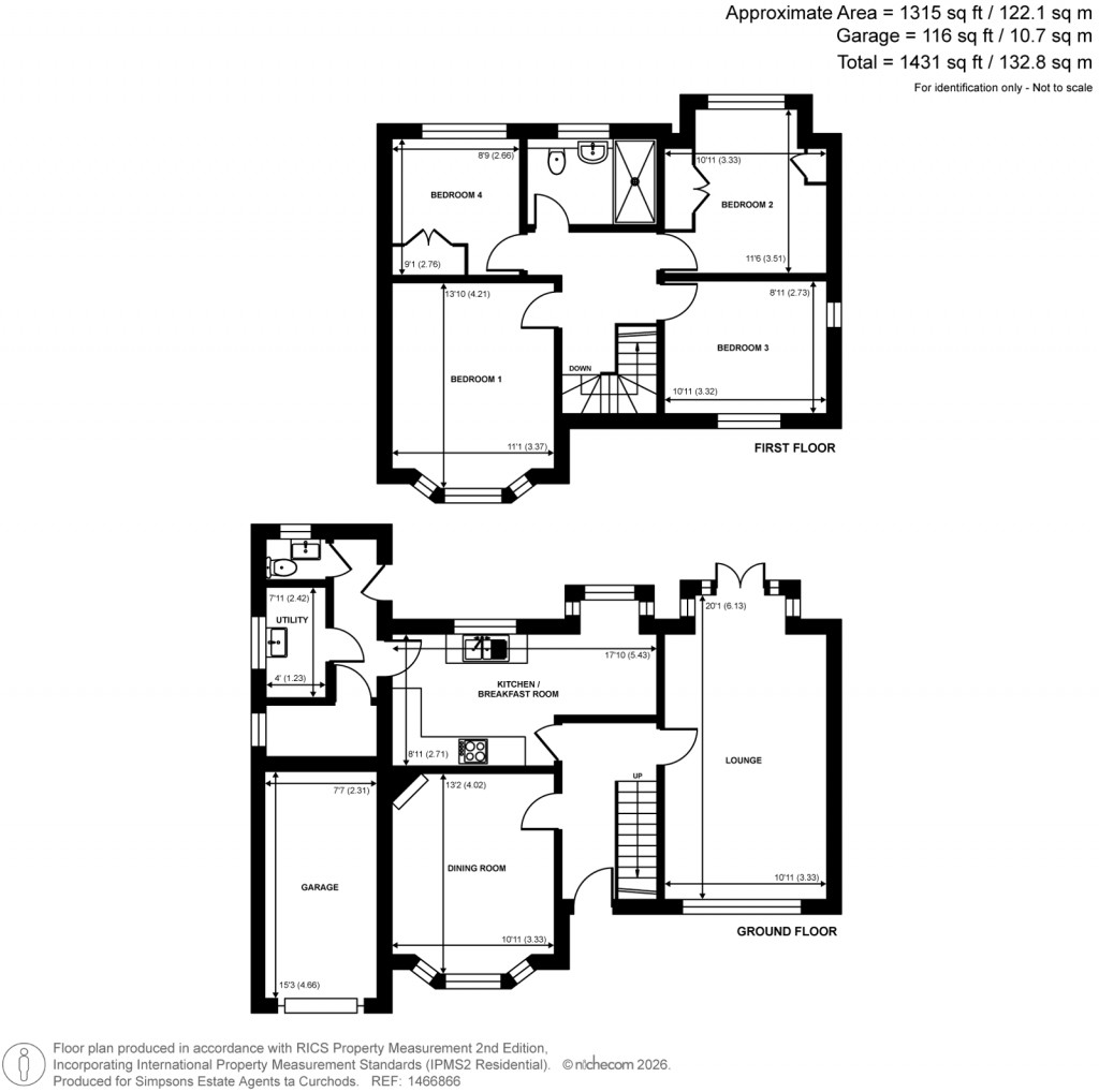 Floorplans For Byfleet Road, New Haw, Surrey