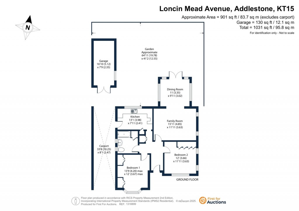 Floorplans For Loncin Mead Avenue, New Haw, Surrey