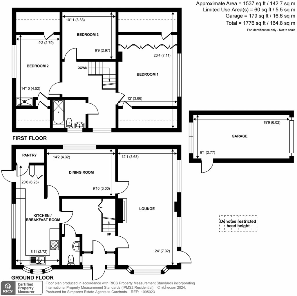 Floorplans For Fairlawns, Woodham, Surrey
