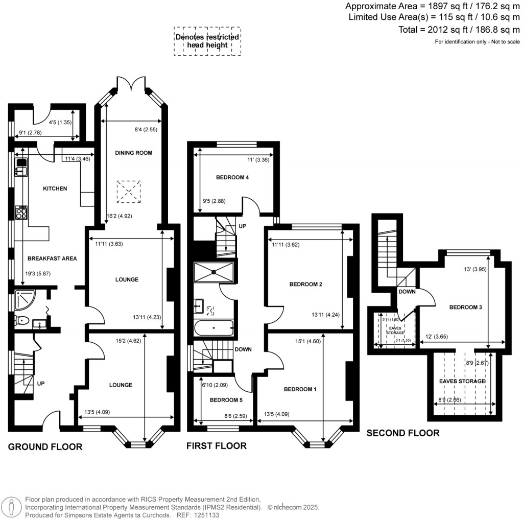 Floorplans For Crouch Oak Lane, Addlestone, KT15