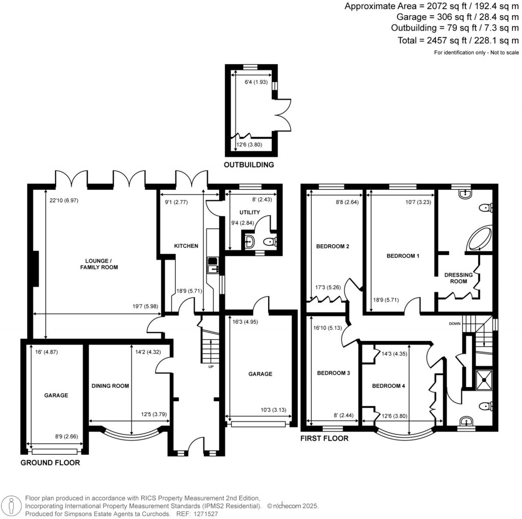 Floorplans For Woodham Lane, Woodham, KT15