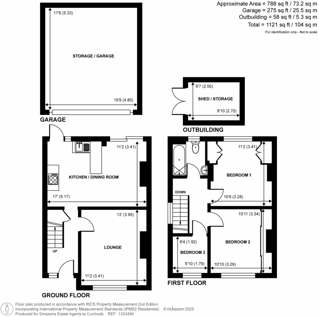 Floorplans For Woodham Lane, New Haw, Surrey