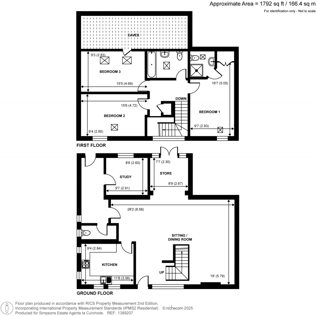 Floorplans For Hatch Farm Mews, Addlestone, Surrey