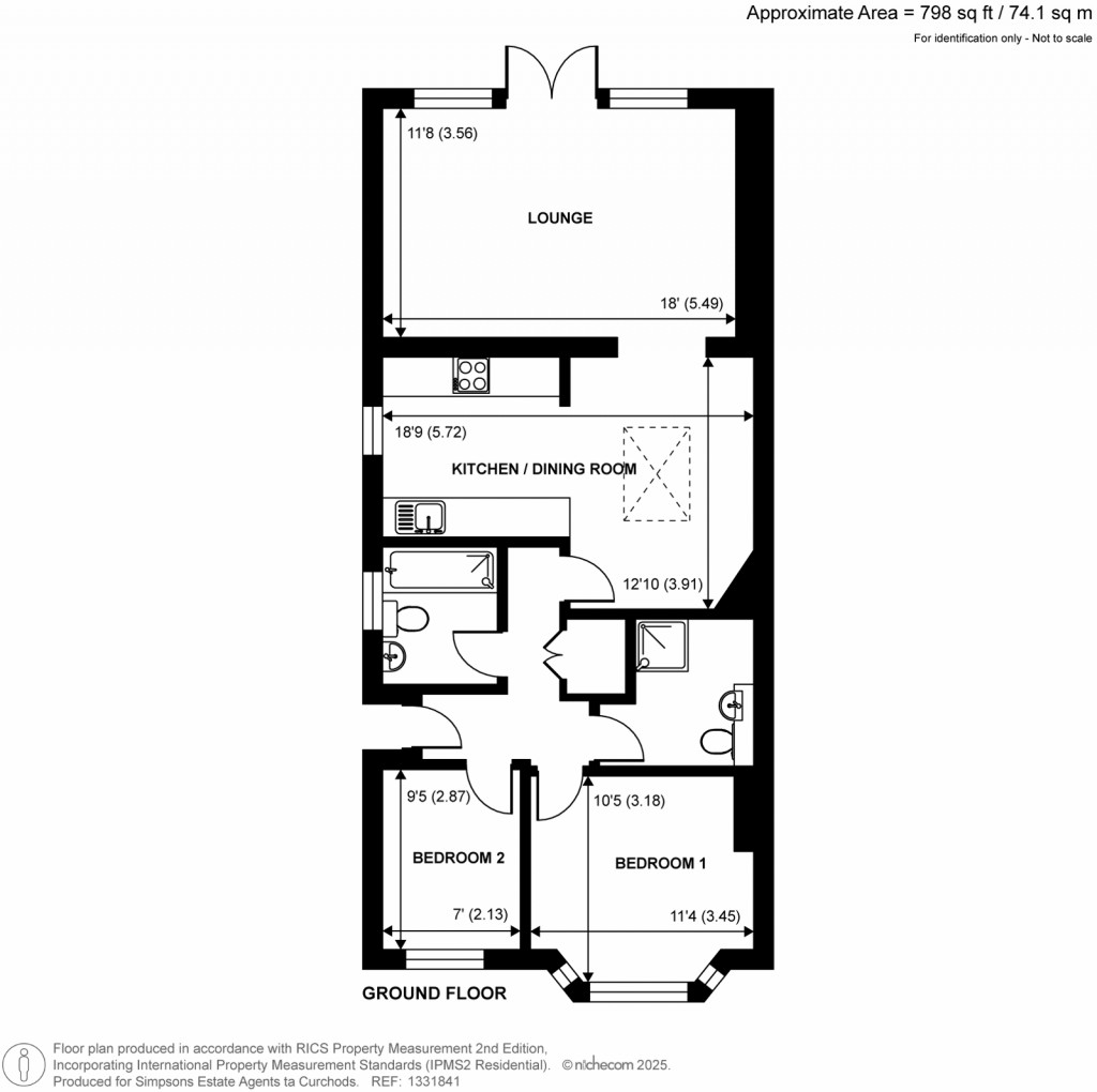 Floorplans For Amis Avenue, New Haw, Surrey