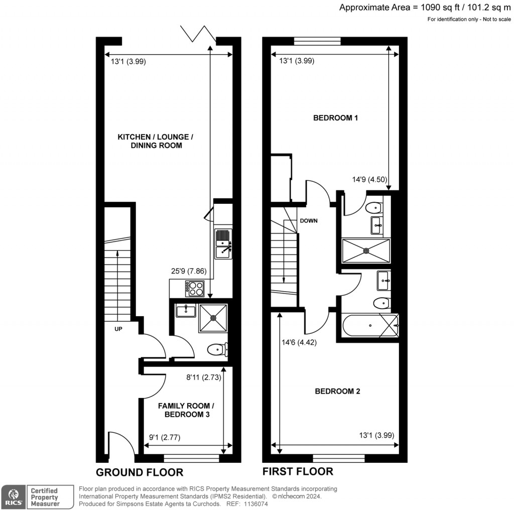 Floorplans For Byfleet Road, New Haw, Surrey