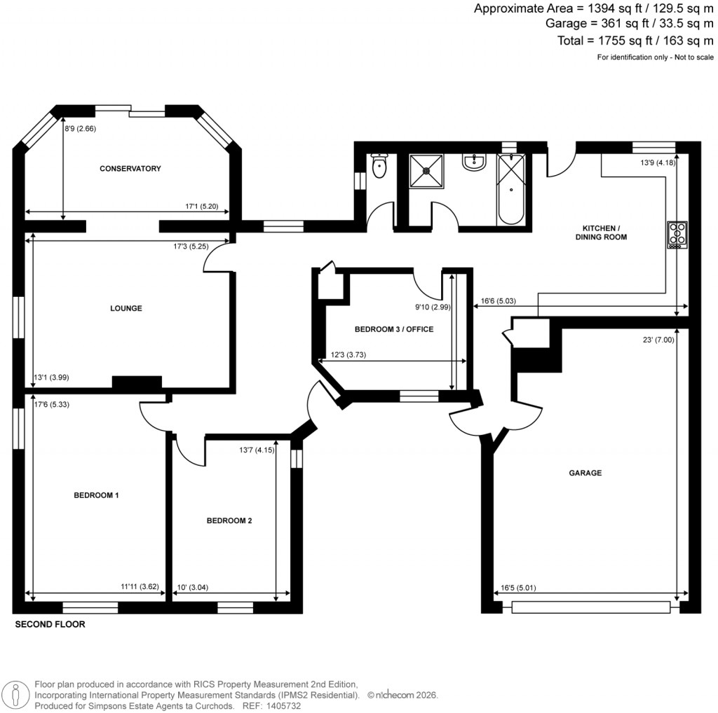 Floorplans For Crockford Park Road, Addlestone, Surrey