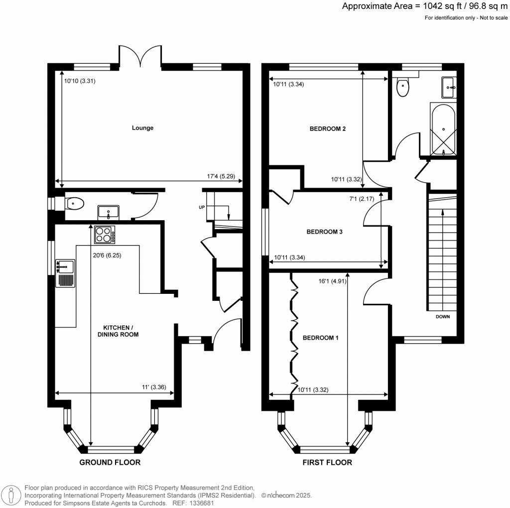 Floorplans For Simplemarsh Road, Addlestone, Surrey