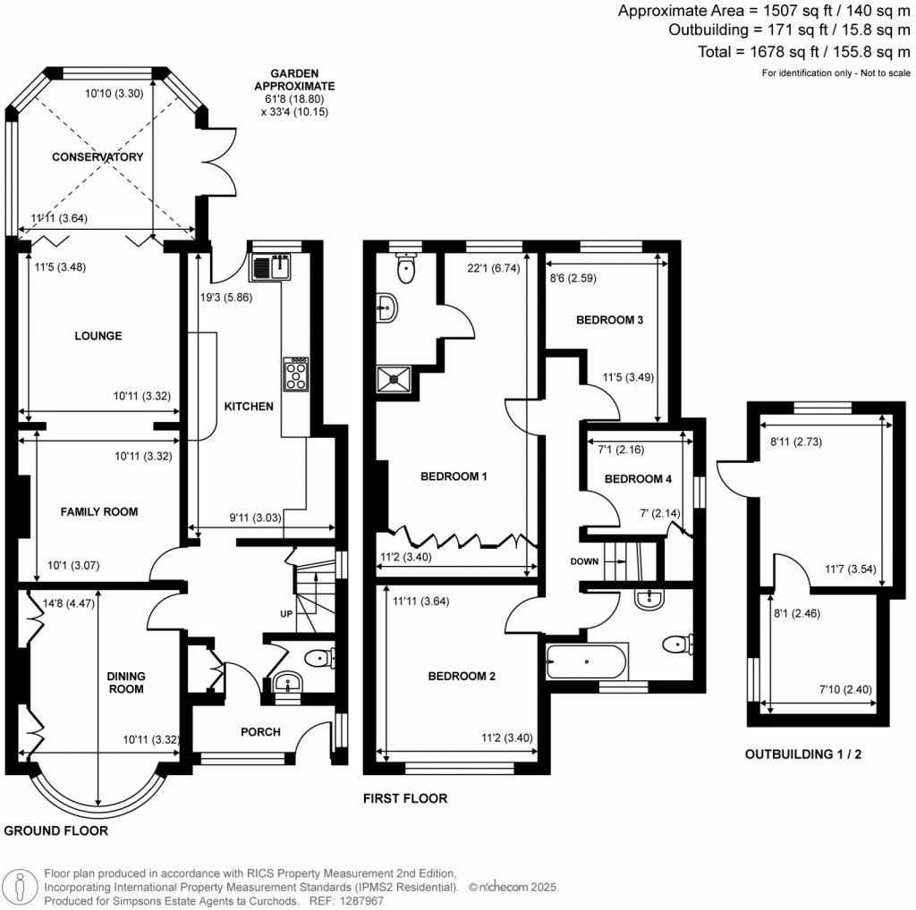 Floorplans For Woodham Lane, New Haw, KT15