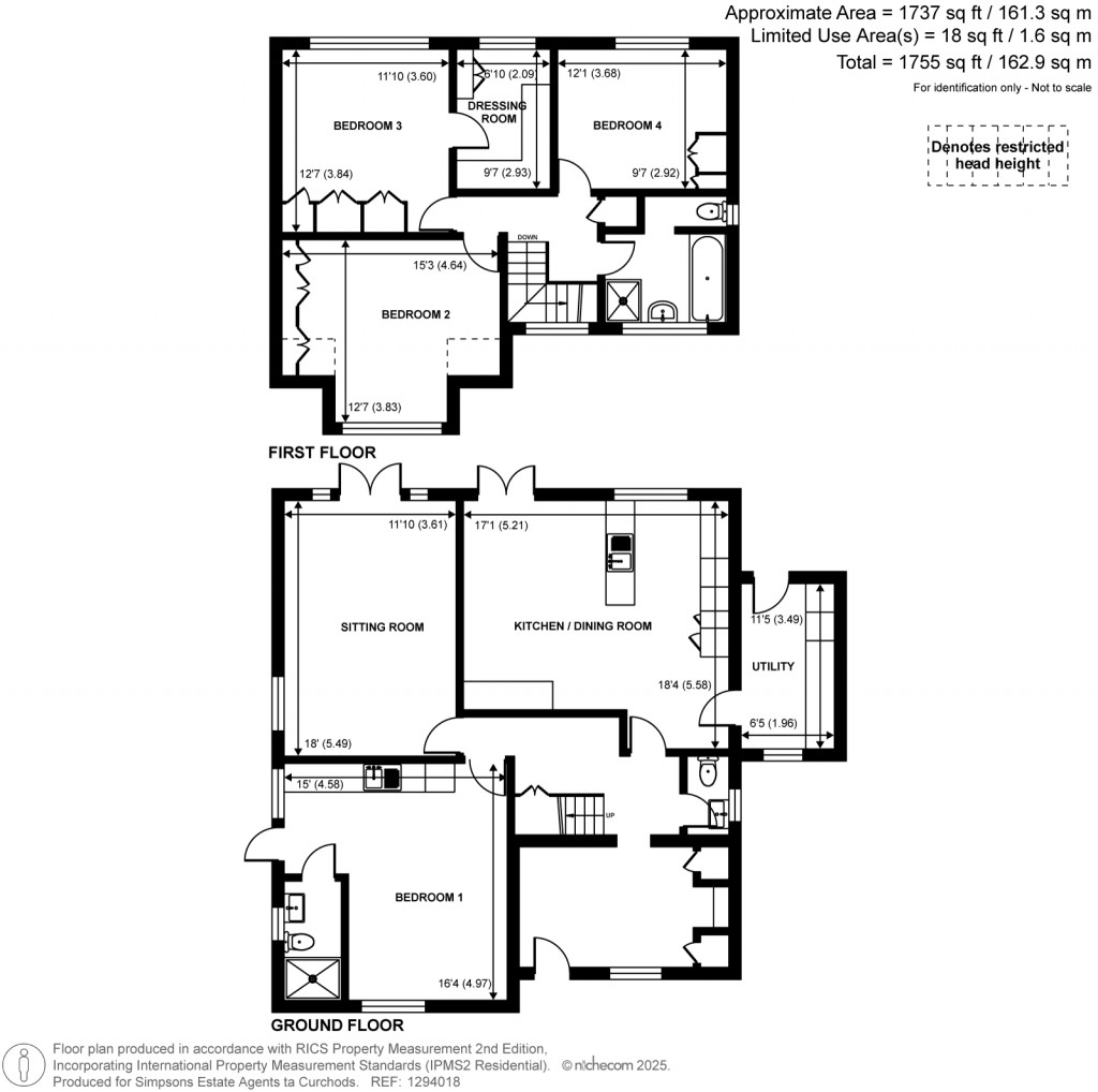 Floorplans For Gorselands Close, West Byfleet, Surrey
