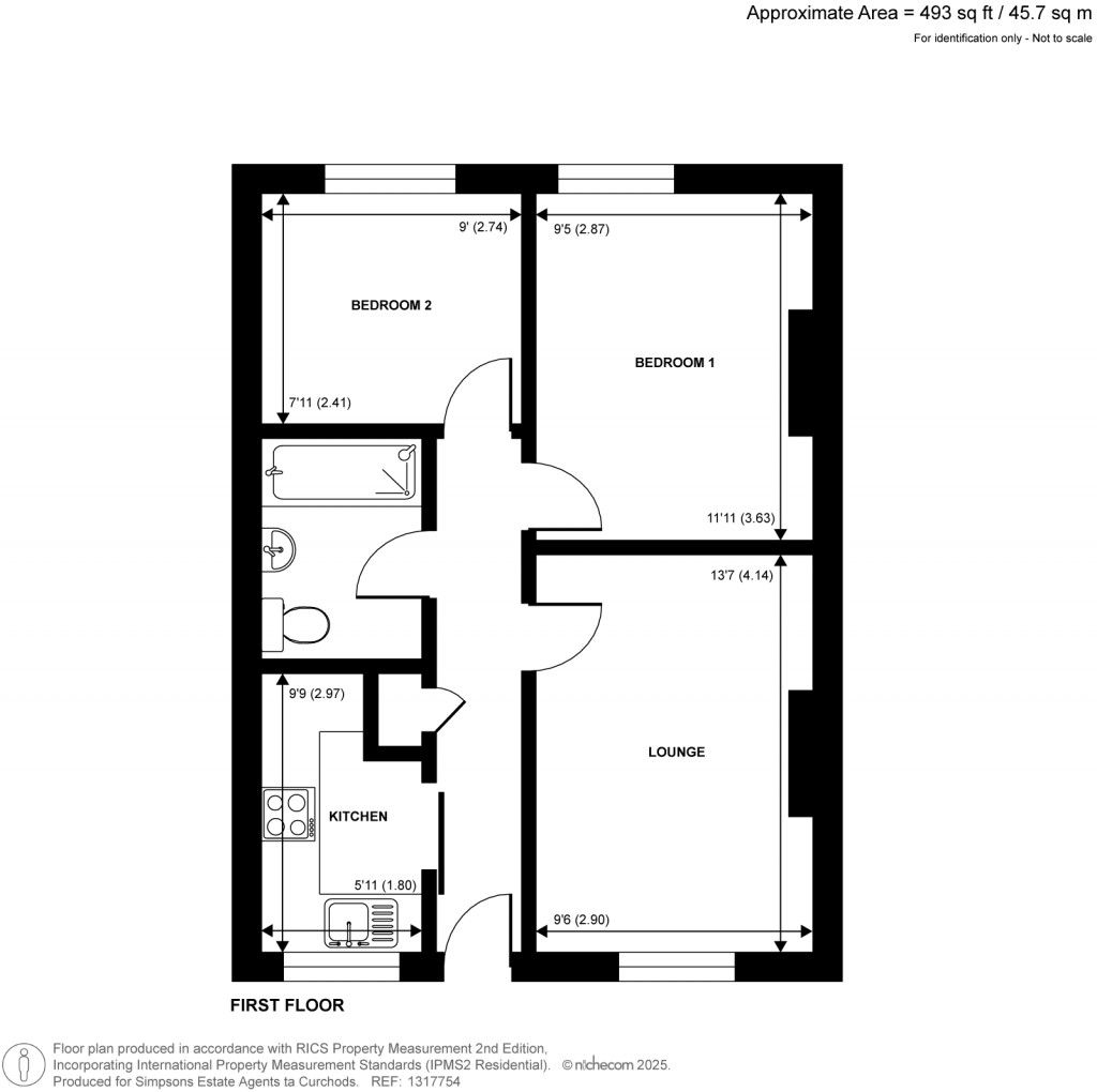 Floorplans For The Broadway, New Haw, Surrey