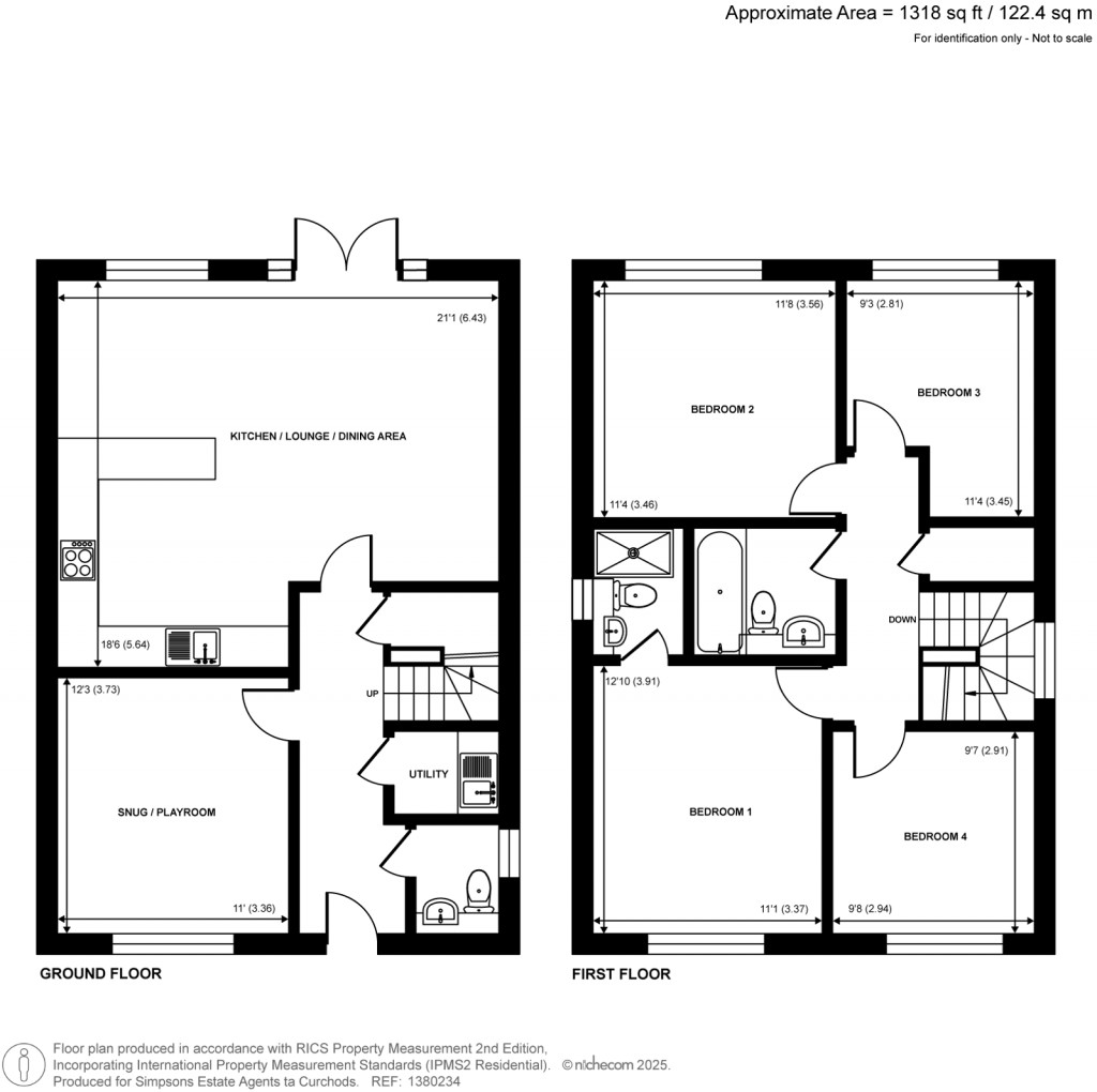 Floorplans For Addlestone, Surrey