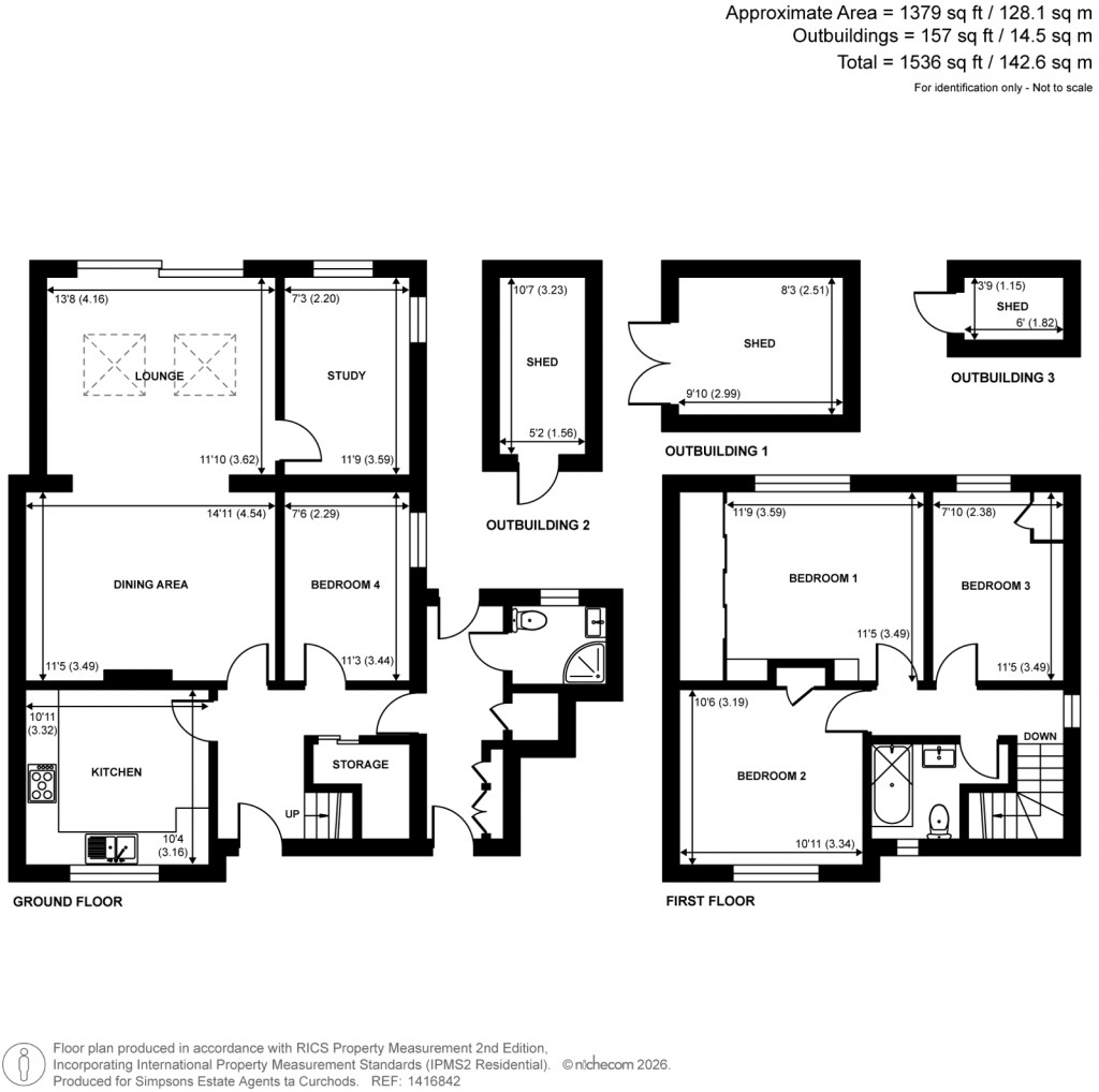 Floorplans For New Haw, Surrey
