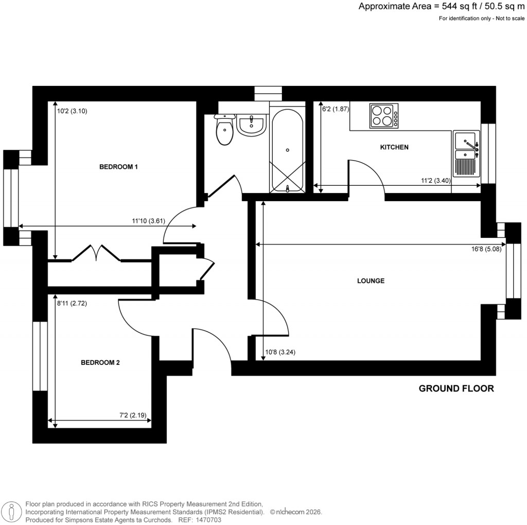 Floorplans For Brighton Road, Addlestone, Surrey