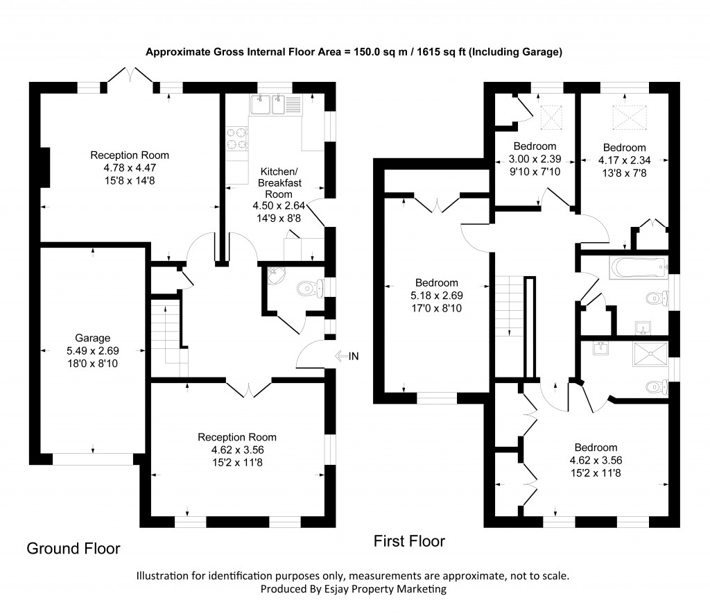 Floorplans For St. James Close, New Malden, Surrey