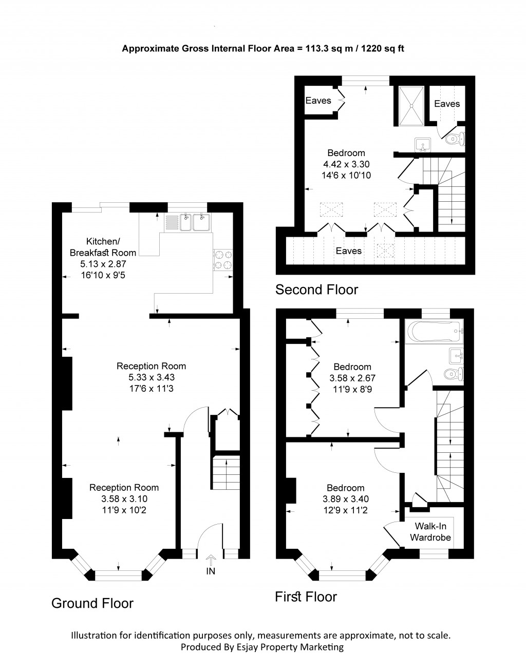 Floorplans For Consfield Avenue, New Malden, Surrey