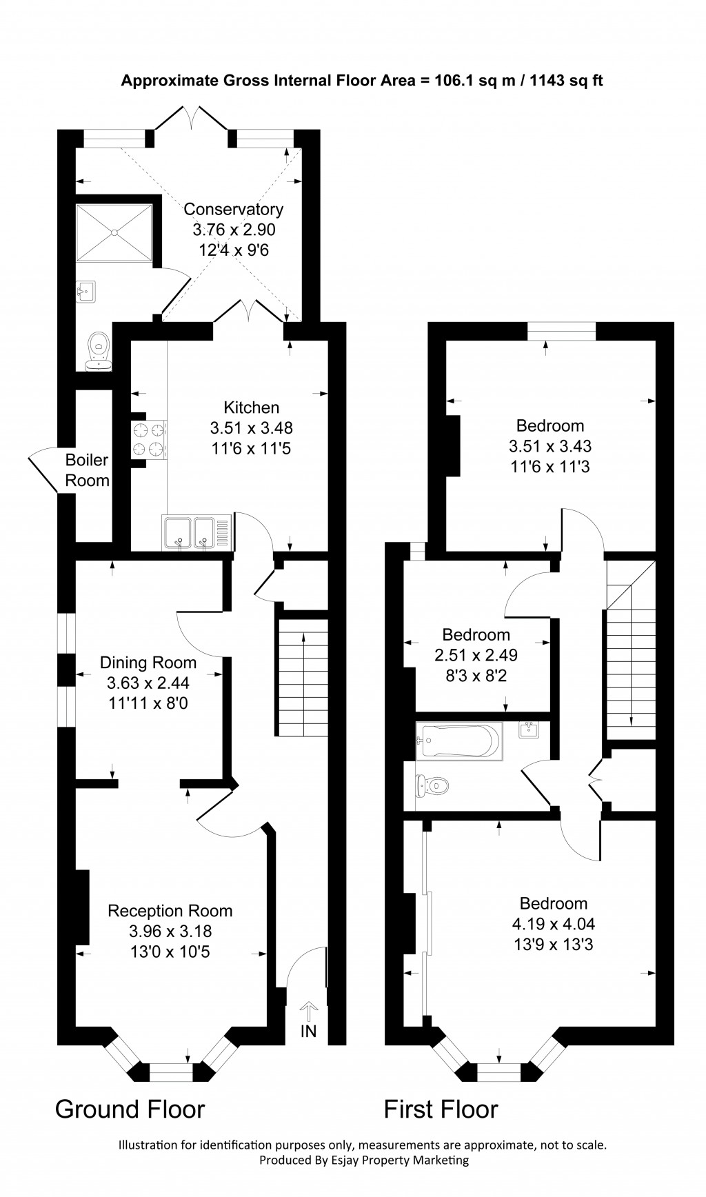 Floorplans For Penrith Road, New Malden, Surrey