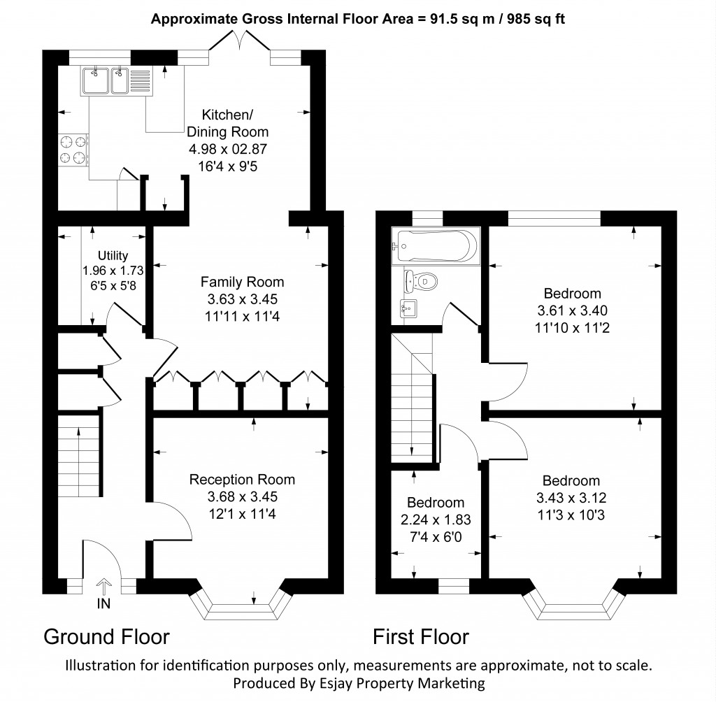 Floorplans For Blakes Terrace, New Malden, Surrey
