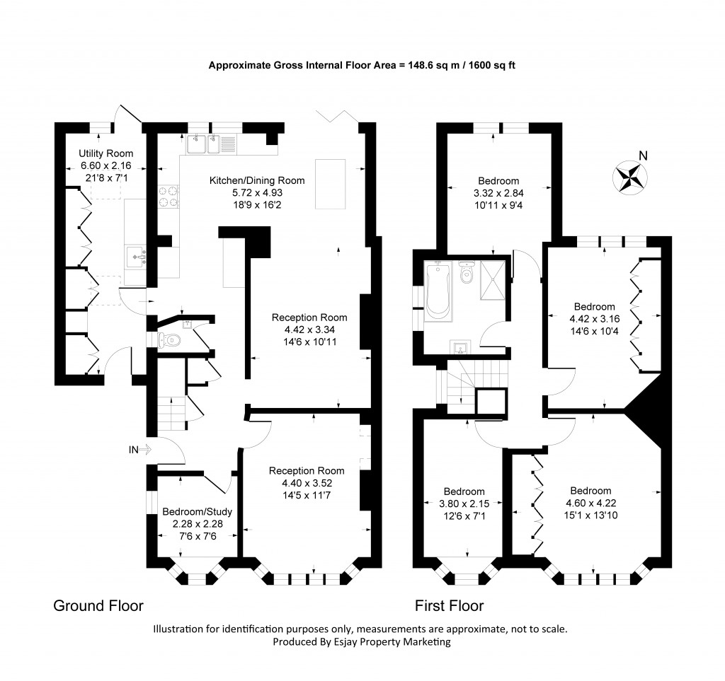 Floorplans For Van Dyck Avenue, New Malden, Surrey