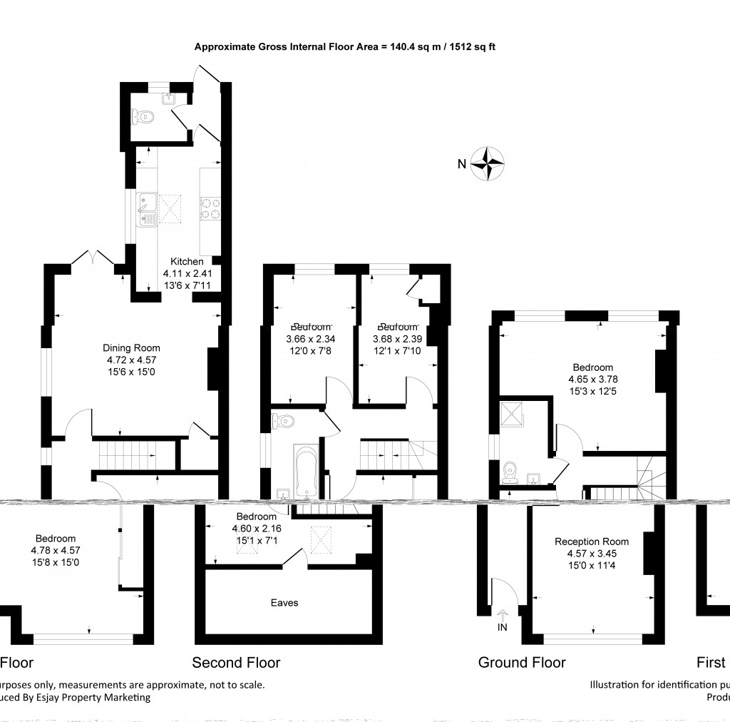 Floorplans For Mount Road, New Malden, KT3