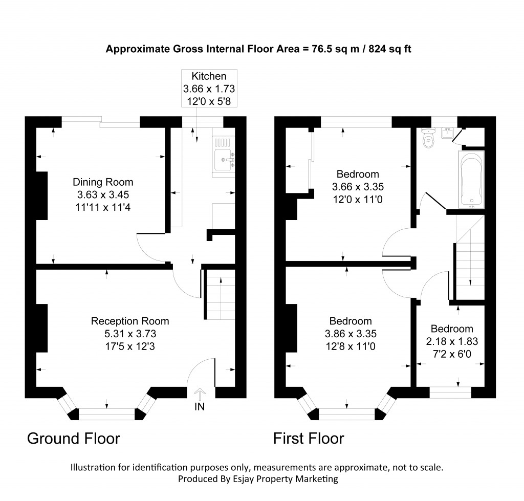 Floorplans For Byron Avenue, New Malden, Surrey
