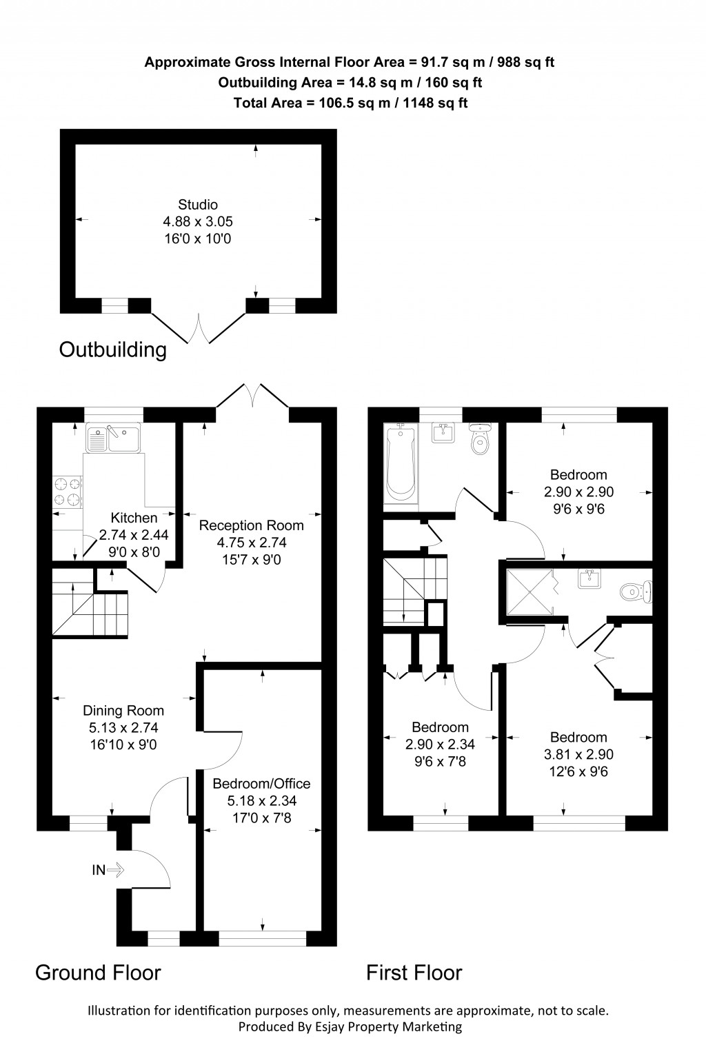 Floorplans For Windrush, New Malden, Surrey