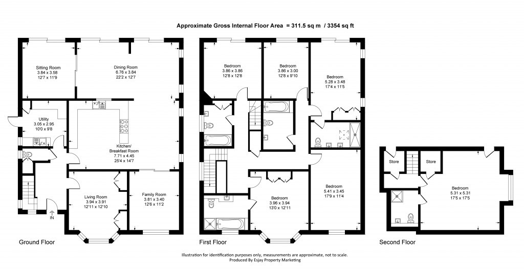 Floorplans For Nelson Road, New Malden, Surrey