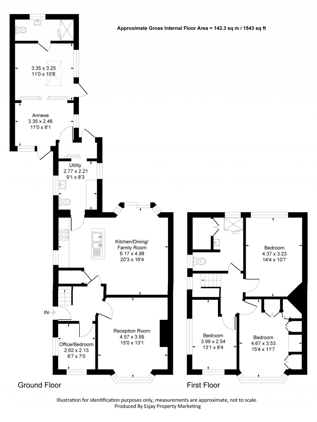 Floorplans For Reynolds Road, New Malden, Surrey