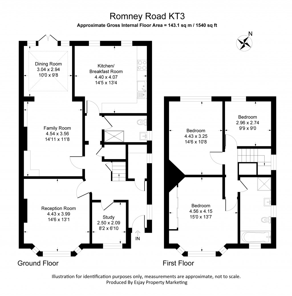 Floorplans For Romney Road, New Malden, Surrey