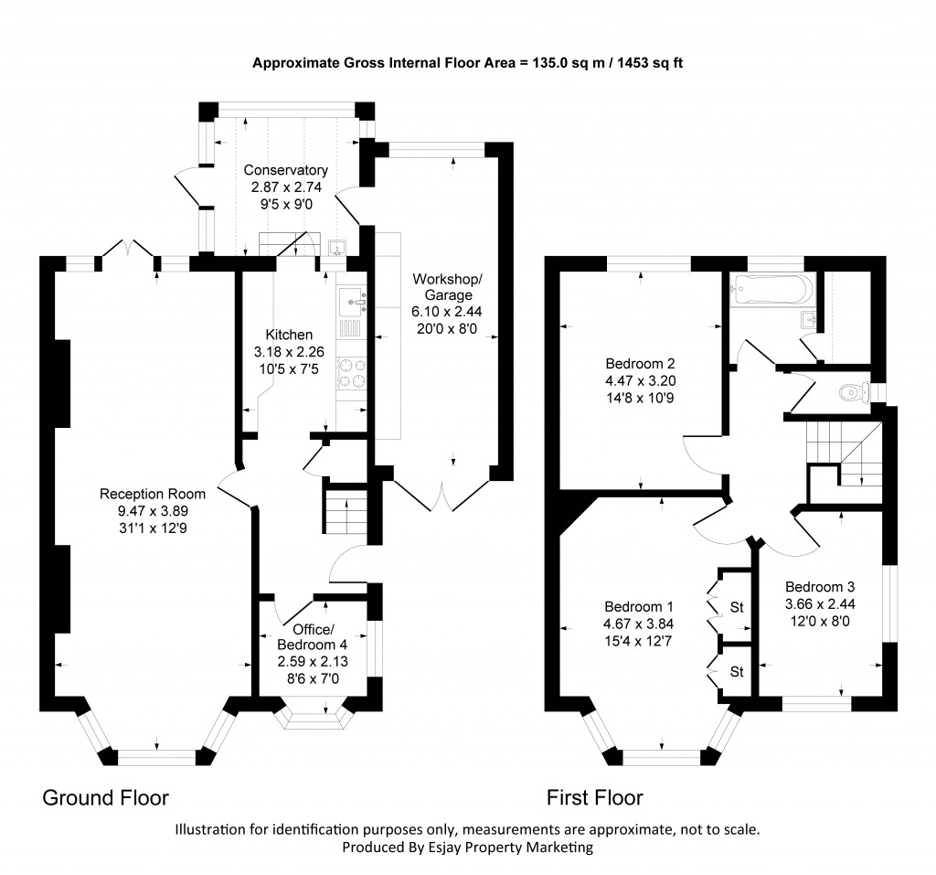 Floorplans For Amberwood Rise, New Malden, Surrey